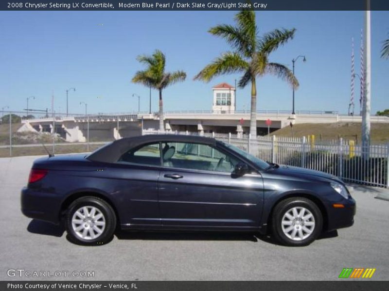 Modern Blue Pearl / Dark Slate Gray/Light Slate Gray 2008 Chrysler Sebring LX Convertible