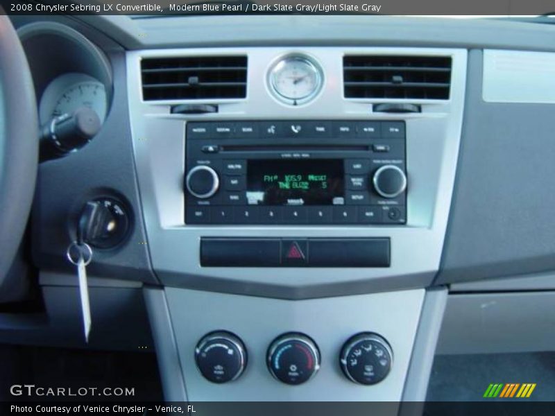 Modern Blue Pearl / Dark Slate Gray/Light Slate Gray 2008 Chrysler Sebring LX Convertible