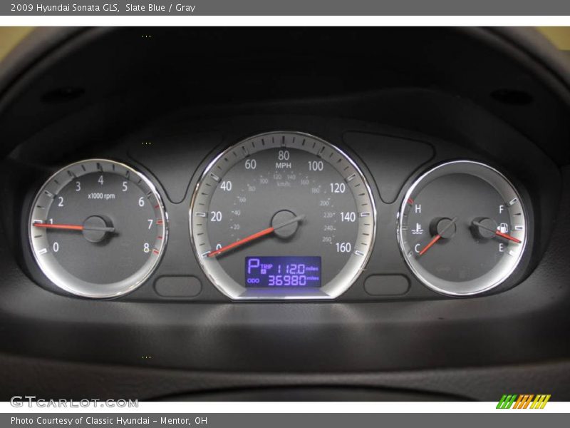 Slate Blue / Gray 2009 Hyundai Sonata GLS