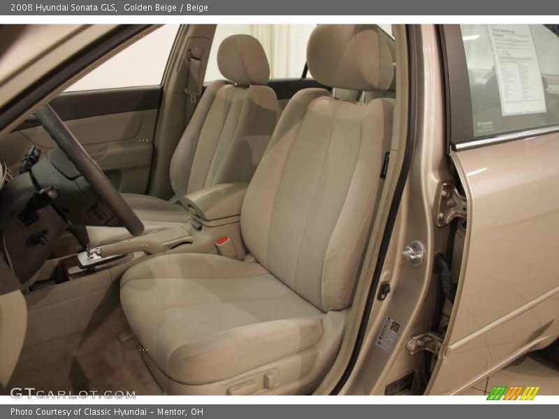 Golden Beige / Beige 2008 Hyundai Sonata GLS