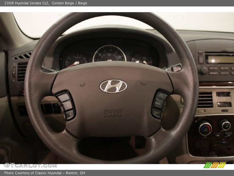 Golden Beige / Beige 2008 Hyundai Sonata GLS