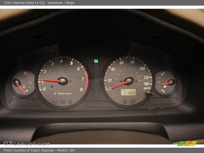 Sandstone / Beige 2003 Hyundai Santa Fe GLS