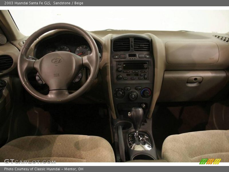 Sandstone / Beige 2003 Hyundai Santa Fe GLS