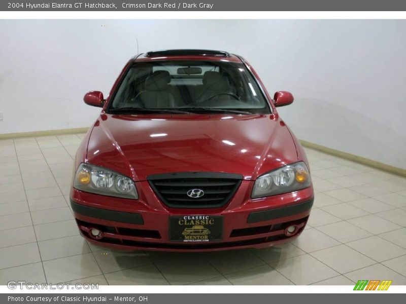 Crimson Dark Red / Dark Gray 2004 Hyundai Elantra GT Hatchback