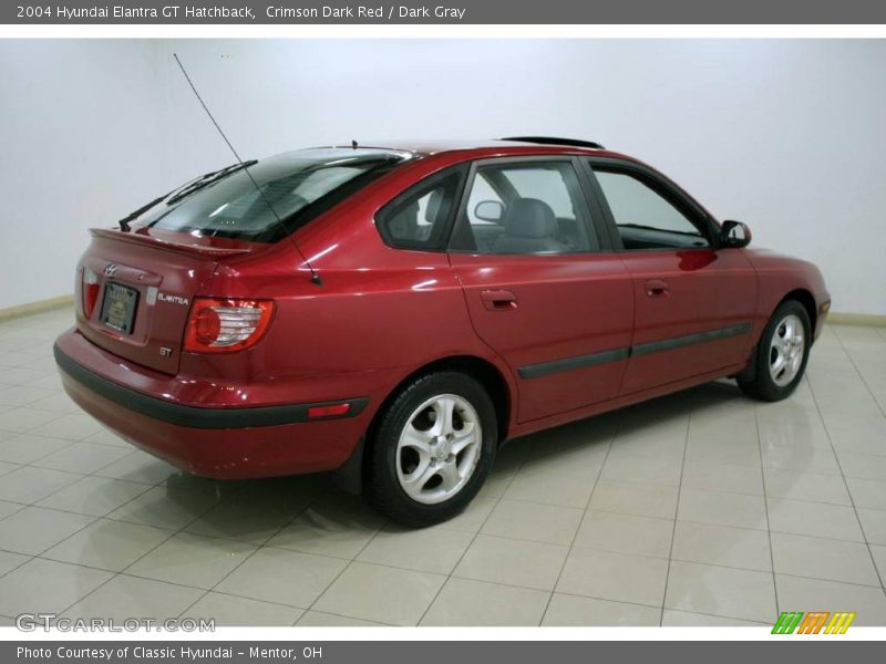Crimson Dark Red / Dark Gray 2004 Hyundai Elantra GT Hatchback