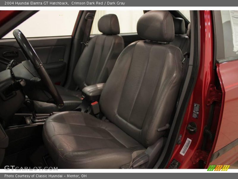 Crimson Dark Red / Dark Gray 2004 Hyundai Elantra GT Hatchback