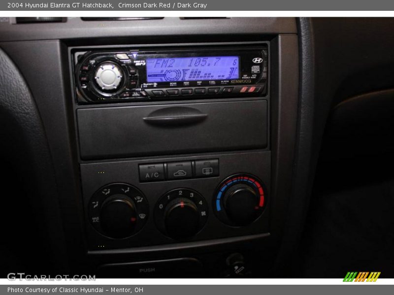 Crimson Dark Red / Dark Gray 2004 Hyundai Elantra GT Hatchback