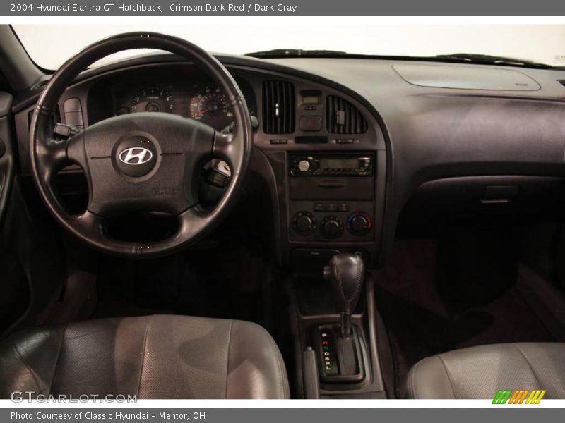Crimson Dark Red / Dark Gray 2004 Hyundai Elantra GT Hatchback