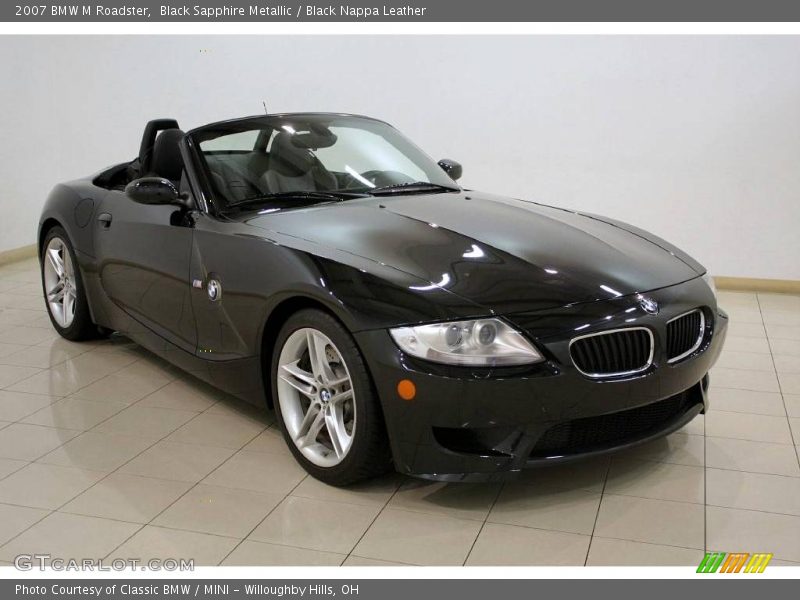 Black Sapphire Metallic / Black Nappa Leather 2007 BMW M Roadster
