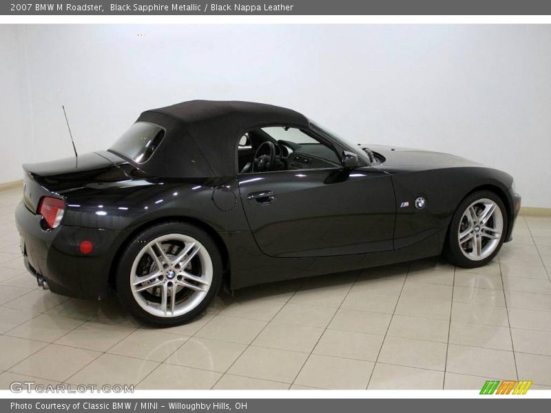 Black Sapphire Metallic / Black Nappa Leather 2007 BMW M Roadster