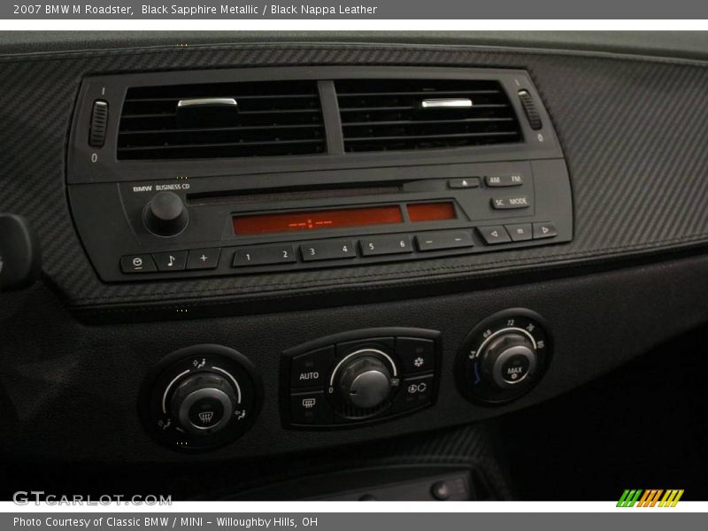 Black Sapphire Metallic / Black Nappa Leather 2007 BMW M Roadster