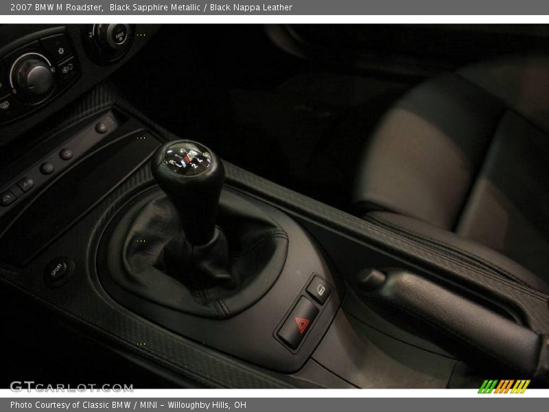 Black Sapphire Metallic / Black Nappa Leather 2007 BMW M Roadster