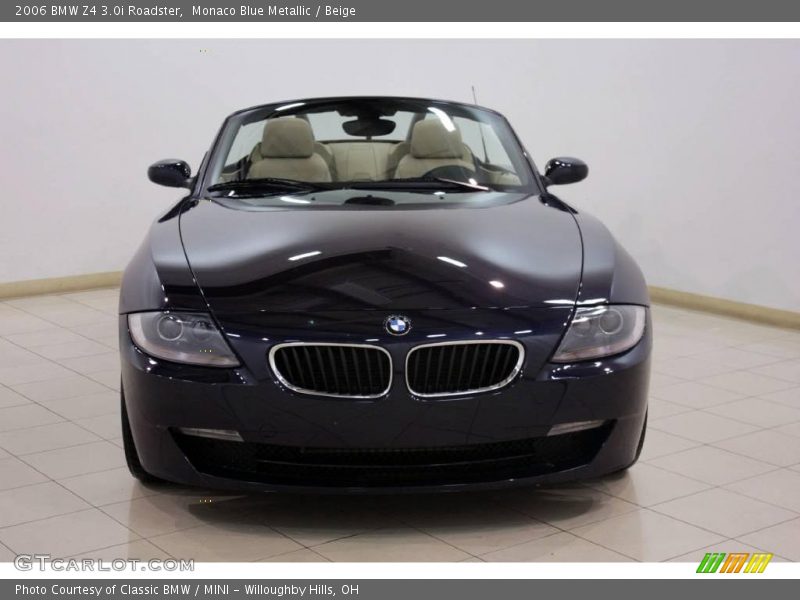 Monaco Blue Metallic / Beige 2006 BMW Z4 3.0i Roadster