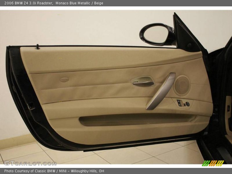 Monaco Blue Metallic / Beige 2006 BMW Z4 3.0i Roadster
