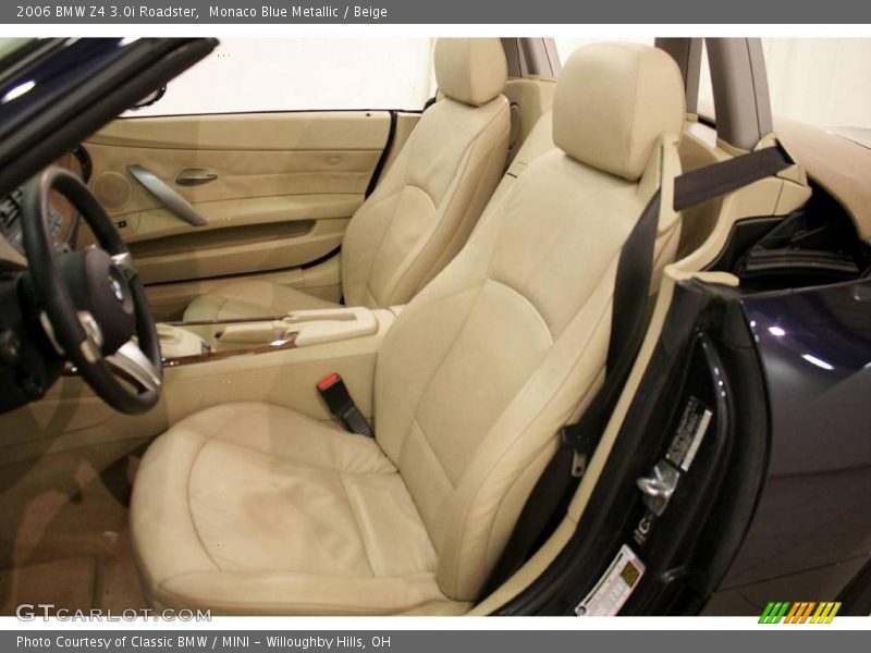 Monaco Blue Metallic / Beige 2006 BMW Z4 3.0i Roadster
