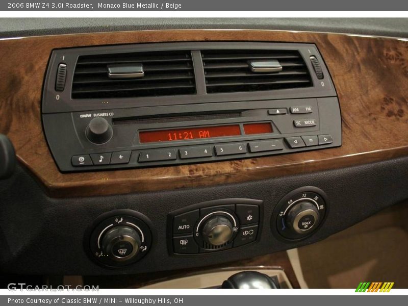 Monaco Blue Metallic / Beige 2006 BMW Z4 3.0i Roadster