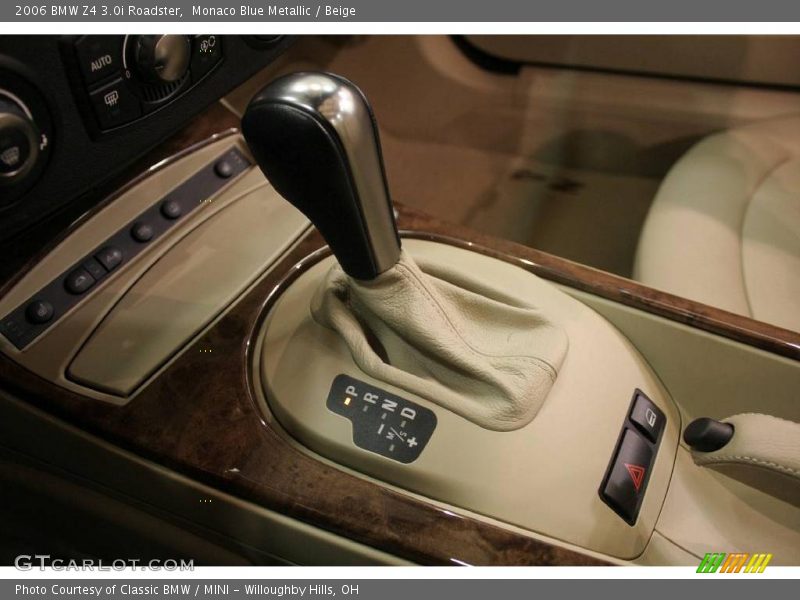 Monaco Blue Metallic / Beige 2006 BMW Z4 3.0i Roadster