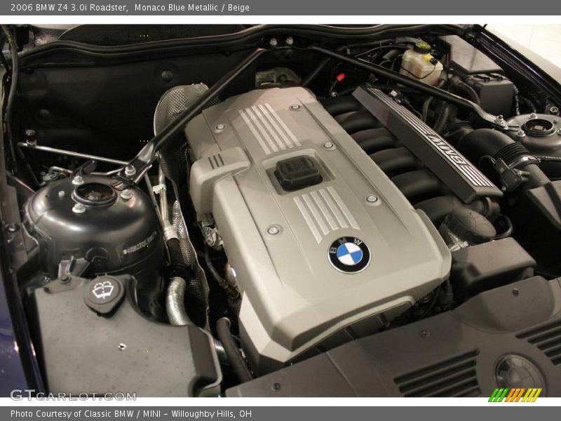 Monaco Blue Metallic / Beige 2006 BMW Z4 3.0i Roadster