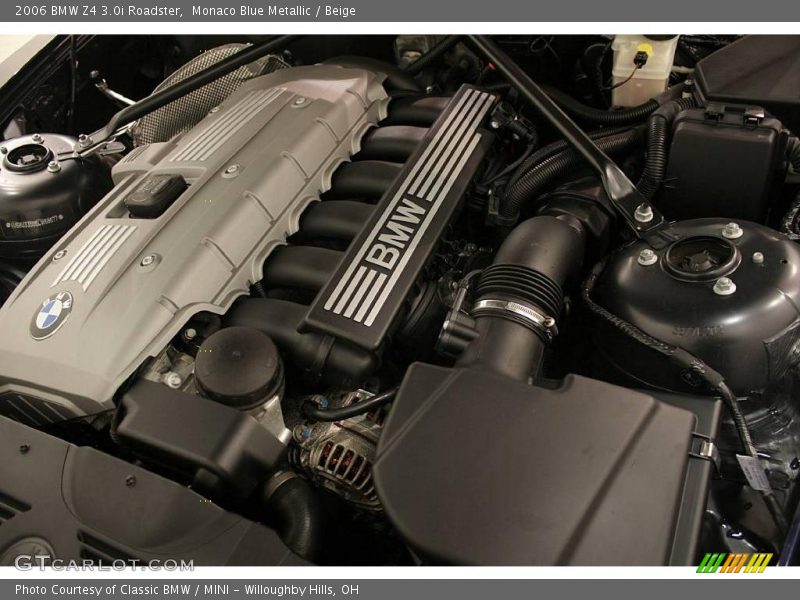 Monaco Blue Metallic / Beige 2006 BMW Z4 3.0i Roadster