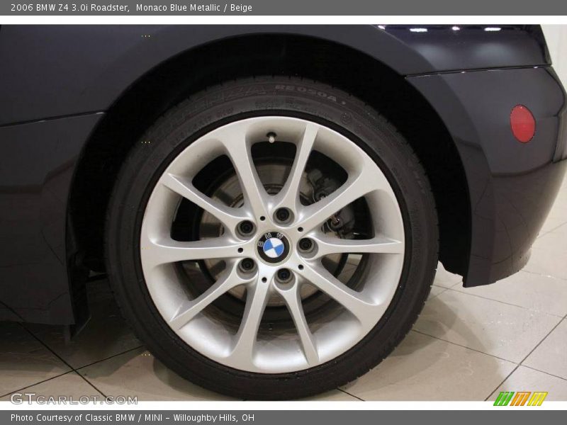Monaco Blue Metallic / Beige 2006 BMW Z4 3.0i Roadster