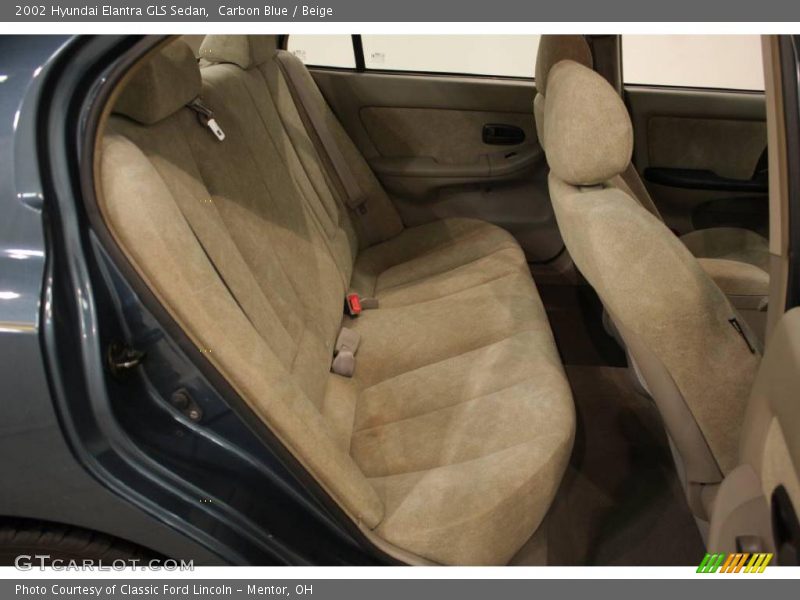 Carbon Blue / Beige 2002 Hyundai Elantra GLS Sedan