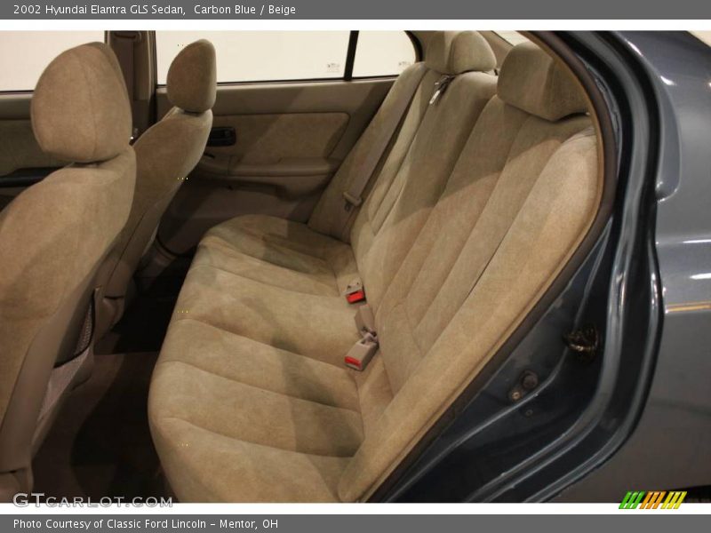 Carbon Blue / Beige 2002 Hyundai Elantra GLS Sedan