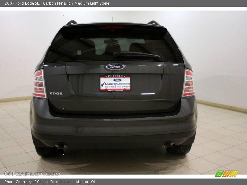 Carbon Metallic / Medium Light Stone 2007 Ford Edge SE