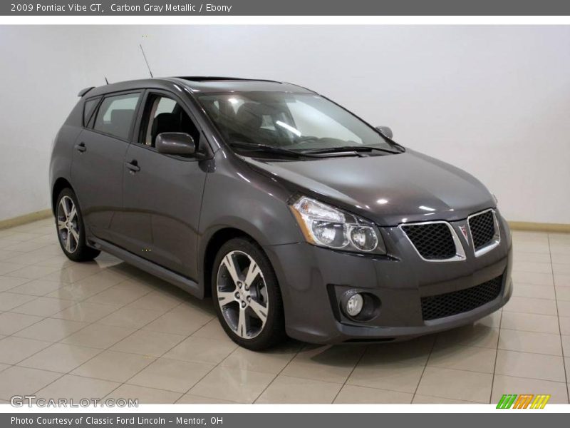 Carbon Gray Metallic / Ebony 2009 Pontiac Vibe GT