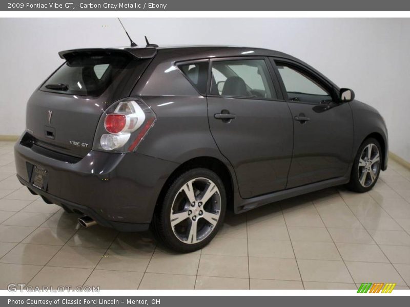 Carbon Gray Metallic / Ebony 2009 Pontiac Vibe GT