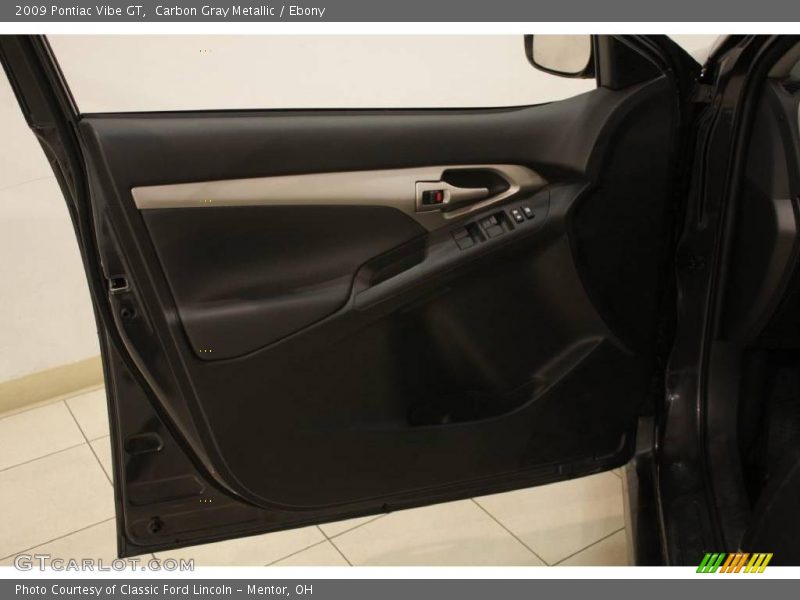 Carbon Gray Metallic / Ebony 2009 Pontiac Vibe GT