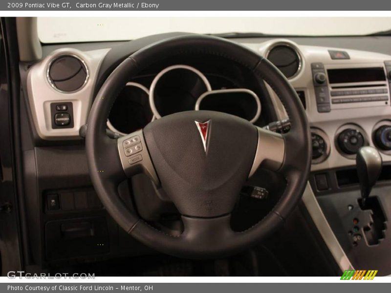 Carbon Gray Metallic / Ebony 2009 Pontiac Vibe GT