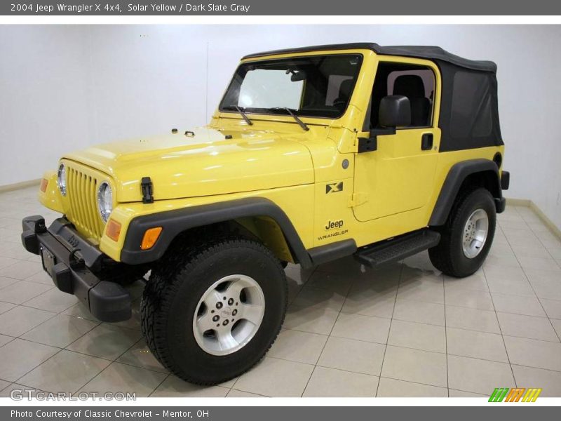 Solar Yellow / Dark Slate Gray 2004 Jeep Wrangler X 4x4
