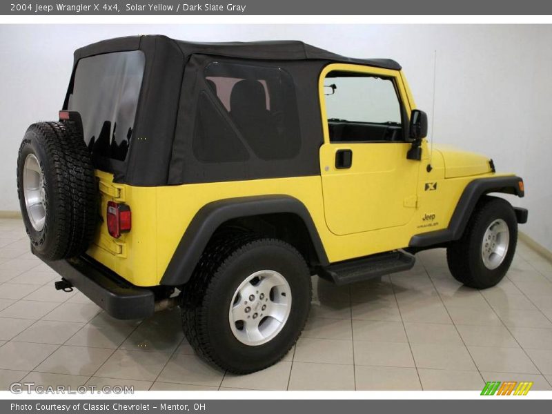 Solar Yellow / Dark Slate Gray 2004 Jeep Wrangler X 4x4