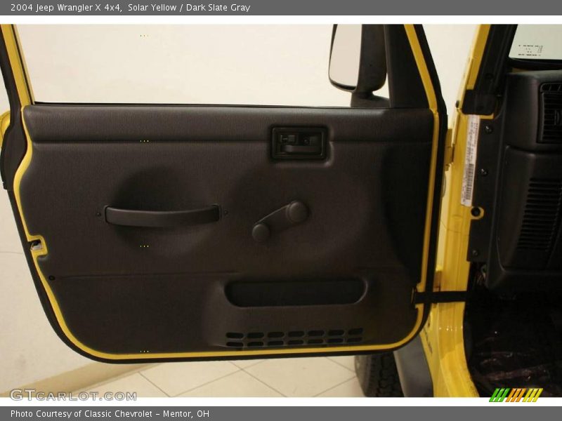 Solar Yellow / Dark Slate Gray 2004 Jeep Wrangler X 4x4