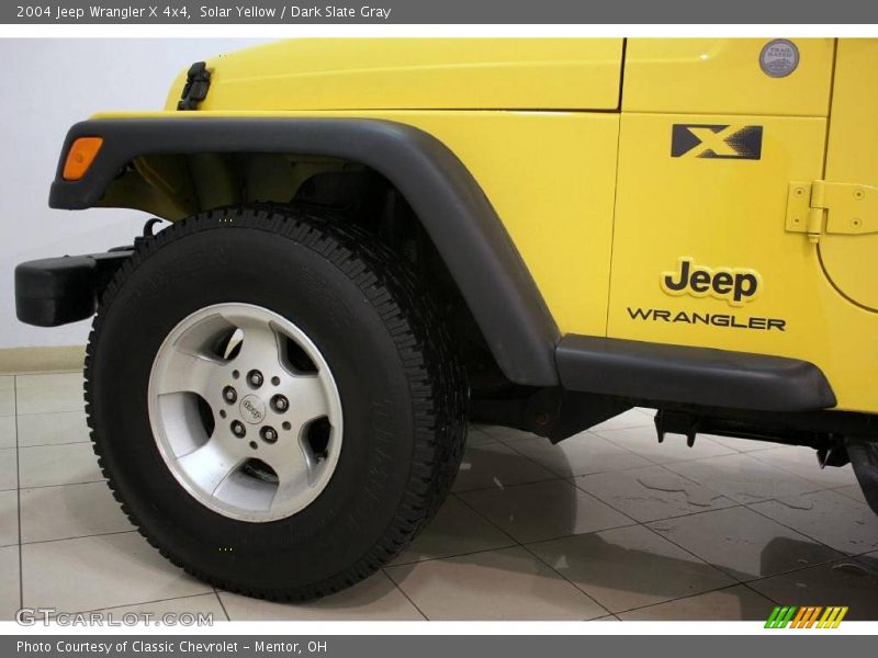 Solar Yellow / Dark Slate Gray 2004 Jeep Wrangler X 4x4