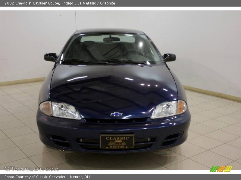 Indigo Blue Metallic / Graphite 2002 Chevrolet Cavalier Coupe