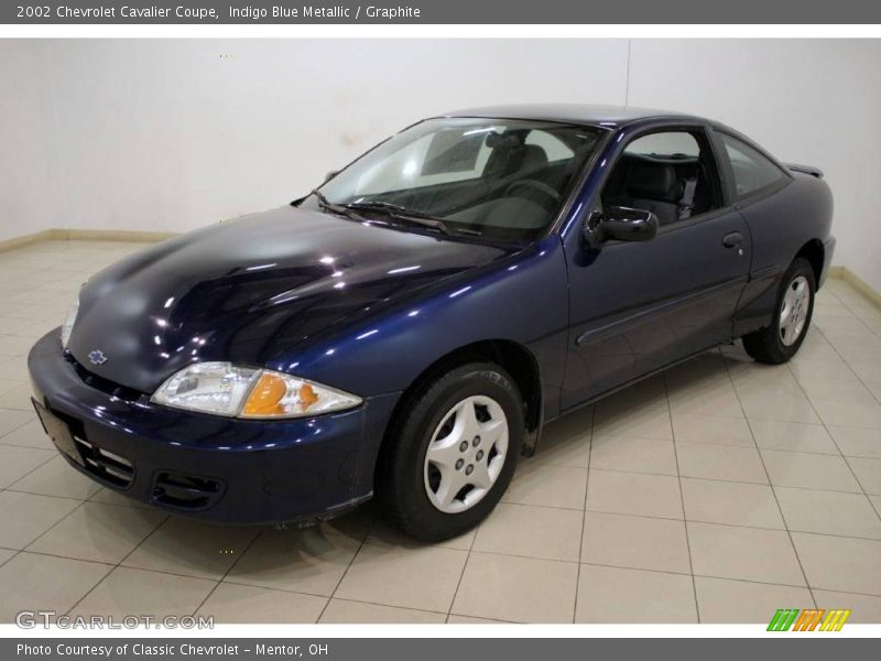 Indigo Blue Metallic / Graphite 2002 Chevrolet Cavalier Coupe