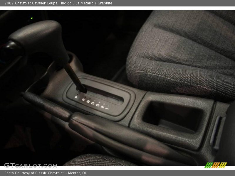 Indigo Blue Metallic / Graphite 2002 Chevrolet Cavalier Coupe