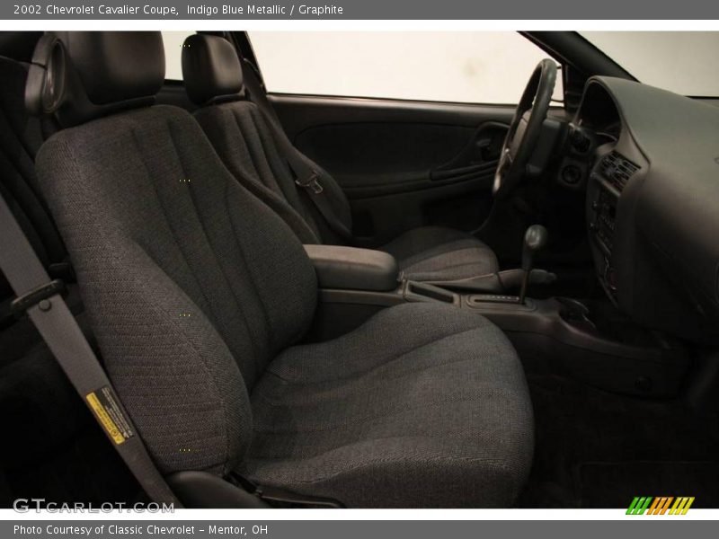 Indigo Blue Metallic / Graphite 2002 Chevrolet Cavalier Coupe