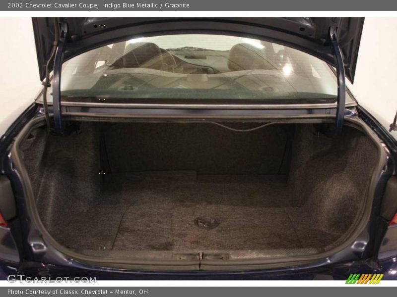 Indigo Blue Metallic / Graphite 2002 Chevrolet Cavalier Coupe