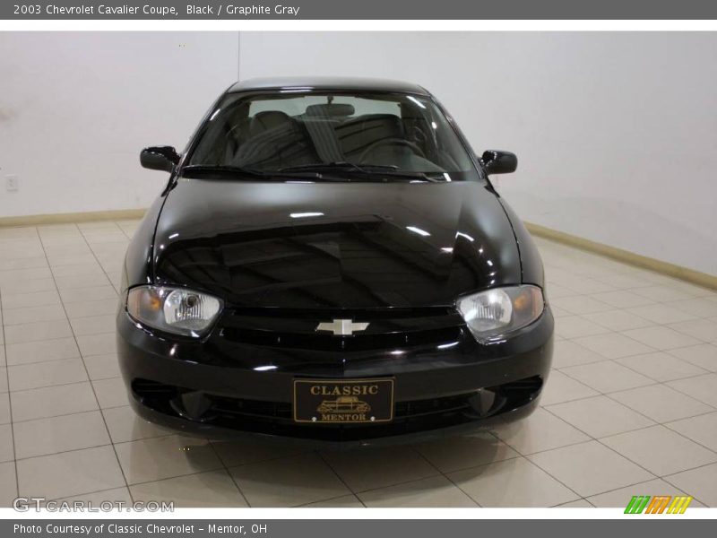 Black / Graphite Gray 2003 Chevrolet Cavalier Coupe