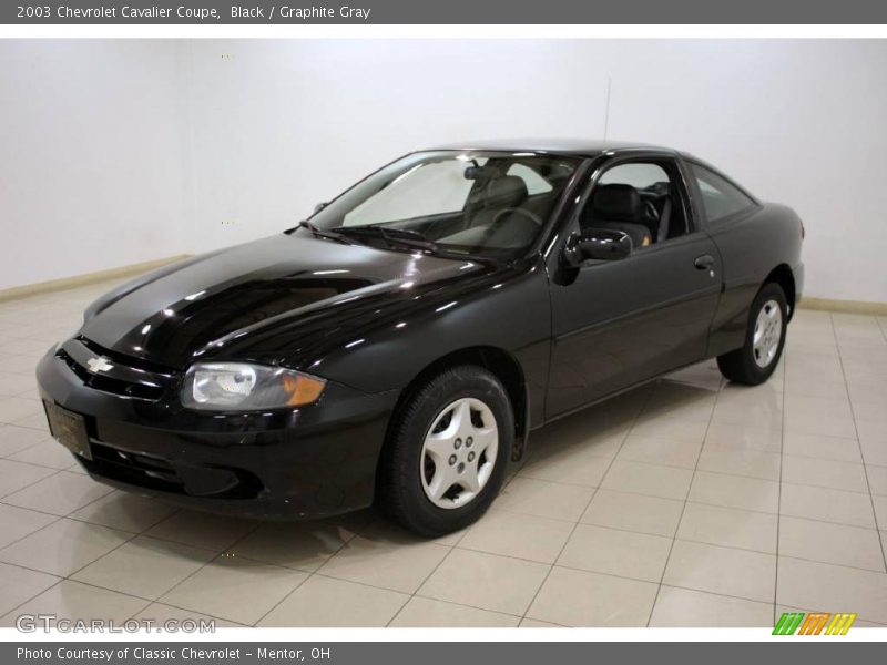 Black / Graphite Gray 2003 Chevrolet Cavalier Coupe