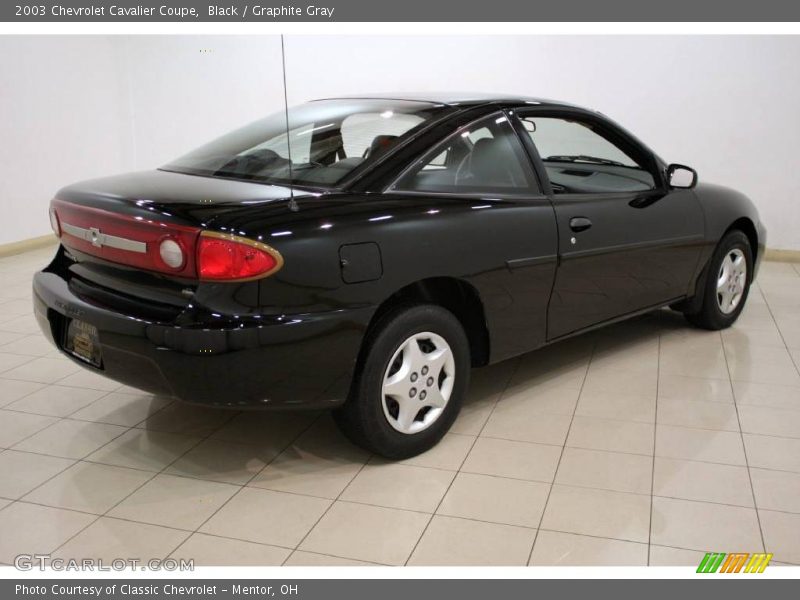 Black / Graphite Gray 2003 Chevrolet Cavalier Coupe