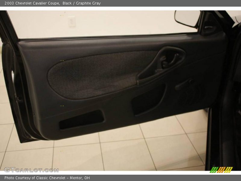 Black / Graphite Gray 2003 Chevrolet Cavalier Coupe