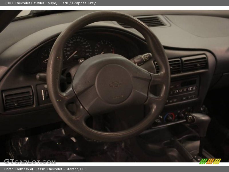 Black / Graphite Gray 2003 Chevrolet Cavalier Coupe