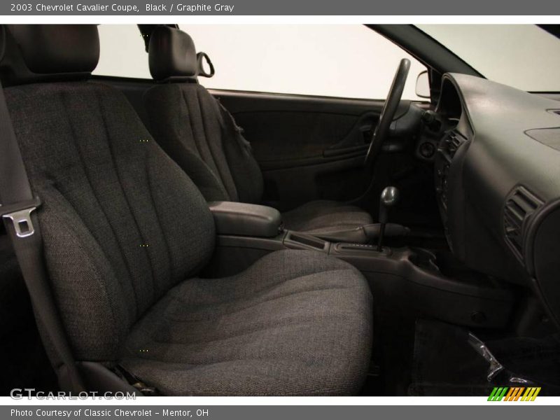 Black / Graphite Gray 2003 Chevrolet Cavalier Coupe