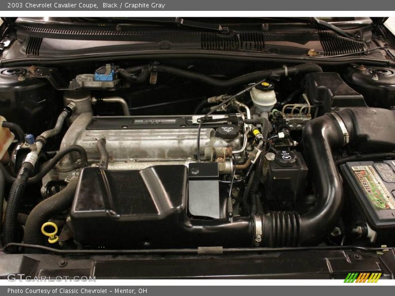 Black / Graphite Gray 2003 Chevrolet Cavalier Coupe