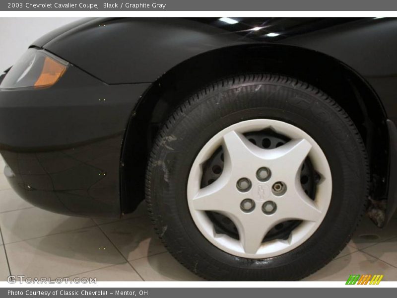 Black / Graphite Gray 2003 Chevrolet Cavalier Coupe