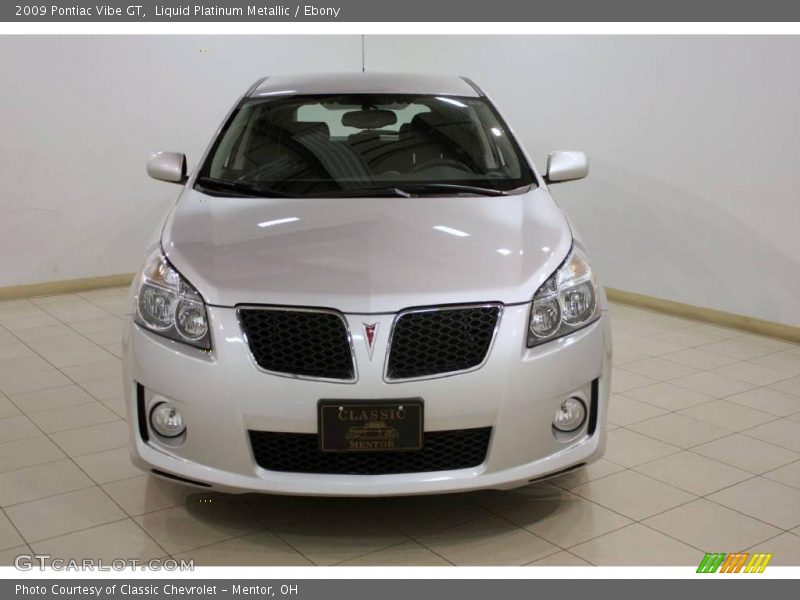 Liquid Platinum Metallic / Ebony 2009 Pontiac Vibe GT