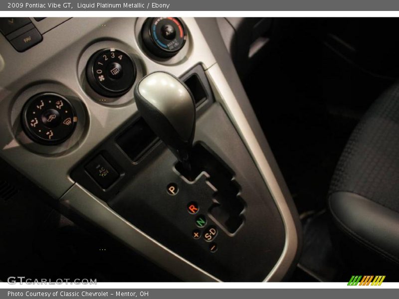 Liquid Platinum Metallic / Ebony 2009 Pontiac Vibe GT